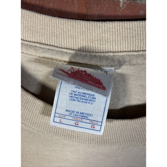 Vintage Y2k Jimi Hendrix Shirt 2005 Experience Rock Portrait Tan Adult Large - Picture 5 of 6